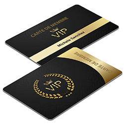 BADGE PVC VIERGE + IMPRESSION RECTO-VERSO