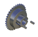 PIGNON 15 DENTS RC40.H 15 PREVOIR MOYEU TYPE "H"-40H 15T SPROCKET WITHOUT H BUSHING