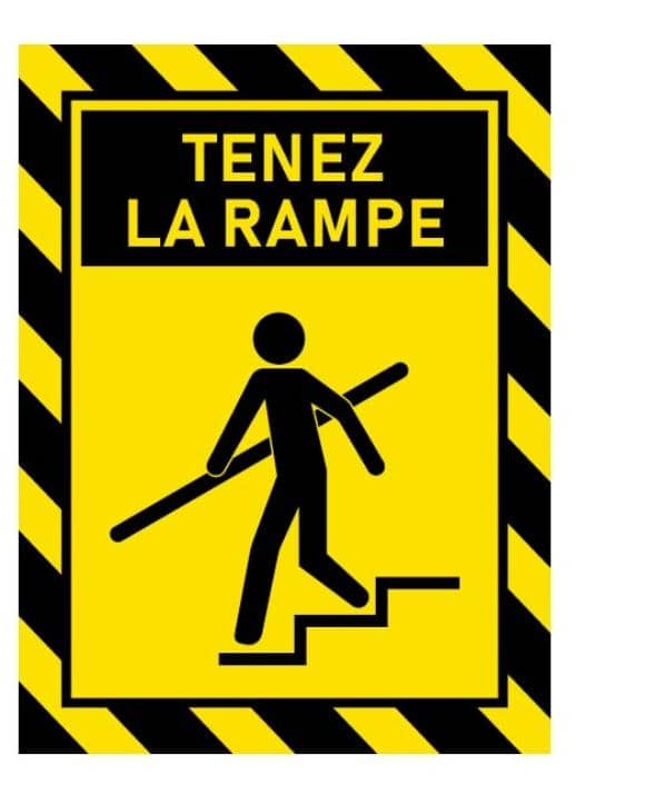 PICTOGRAMME- TENEZ LA RAMPE