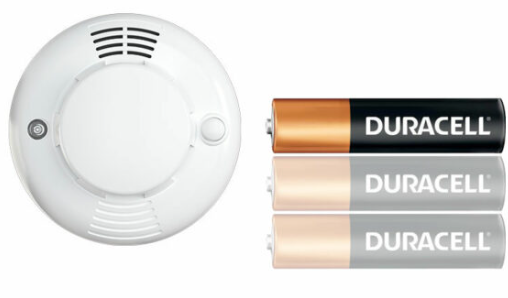 DETECTEUR  DE FUMEE A PILE ALCALINE AA