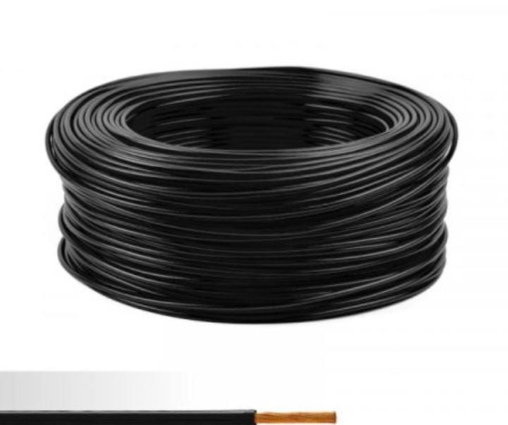 FILS RIGIDE DE 1,5mm² NOIR
