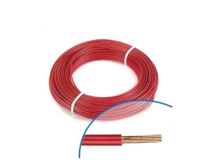 FILS RIGIDE DE 2,5mm² ROUGE
