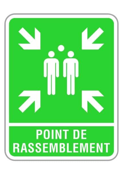 PANNEAUX(point de rassemblement dim:40*40)