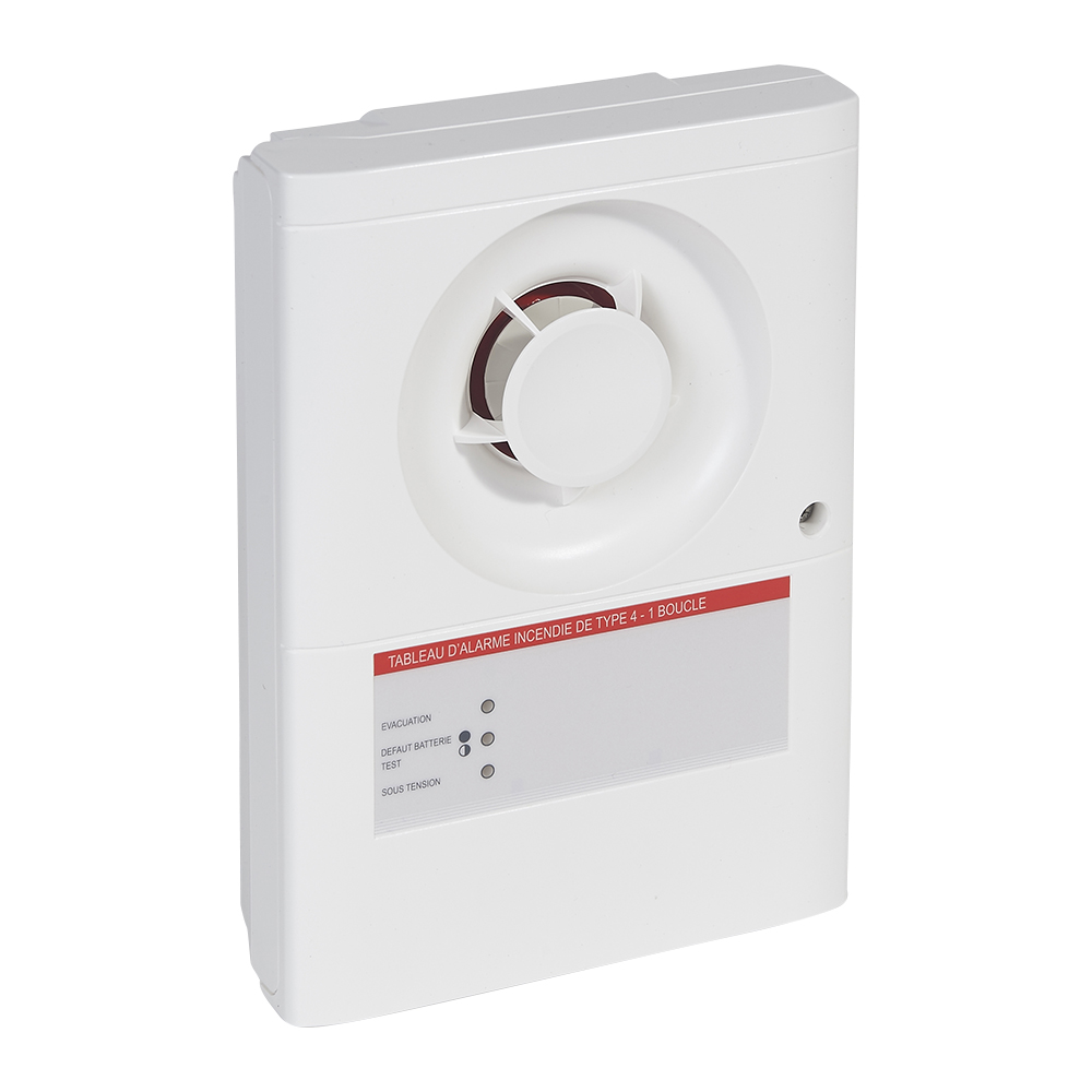 TABLEAU D'ALARME INCENDIE DE TYPE4 AVEC ALIMENTATION SECTEUR ET 1 BOUCLE POUR DECLENCHEURS MANUELS/ LEGRAND