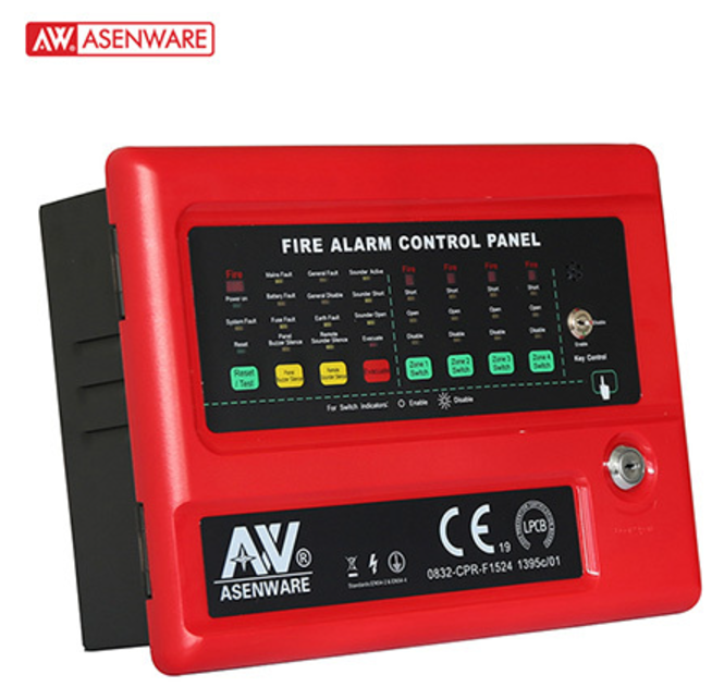 CENTRALE D'ALARME INCENDIE CONVENTIONNEL 4 ZONES HOMOLOGUÉE LPCB/AW-CFP2166-4