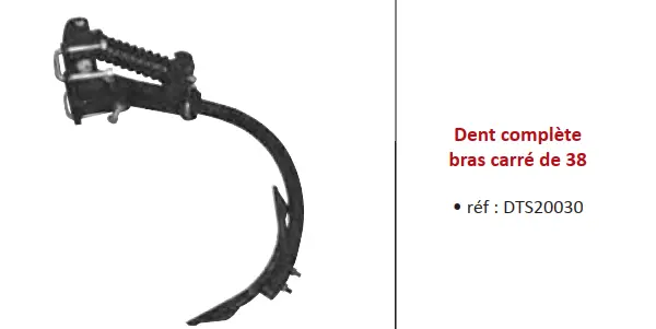 DENT COMPLETE BRAS CARRE DE 38 REF#DTS20030/ QUIVOGNE