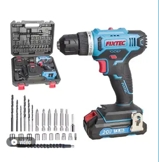 KIT DE PERCEUSE SANS FIL 20 V REFERENCE FCD2001X/ FIXTEC