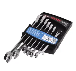 JEU DE 7 CLÉS MIXTES A CLIQUET A TÊTE FIXE REFERENCE FHCGS007/ FIXTEC