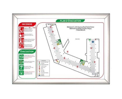 [SSI029] PLAN D'EVACUATION A0
