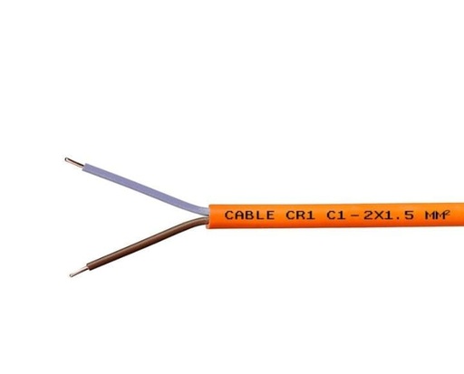 [SSI036] CABLE ANTI-FEUX CR1-C1 2x1,5mm² /AW-FPLR2X1.5 
