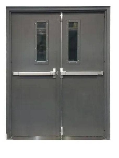 [SSI126] PORTE COUPE-FEU ACIER GALVANISE 4 mm (Sur commande selon les dimensions)