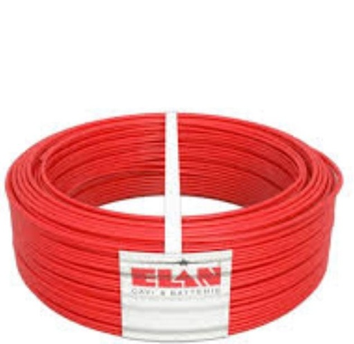 [EL348] FILS DE COURANT 4mm² ROUGE