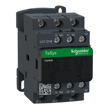[EL232] CONTACTEUR- LC1D 18A 3P 230VAC, 1NO+1NC/TeSys- SCHNEIDER