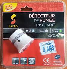 [SSI064] DETECTEUR DE FUMEE D'INCENDIE SIMTO/ SIRIUS