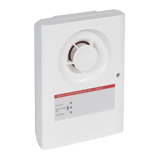 [SSI068] TABLEAU D'ALARME INCENDIE DE TYPE4 AVEC ALIMENTATION SECTEUR ET 1 BOUCLE POUR DECLENCHEURS MANUELS/ LEGRAND