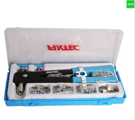 [OUT180] JEU DE PISTOLETS A RIVETS A ÉCROUS DE 11 POUCES  86 PIÈCES REFERENCE FHRG0011/ FIXTEC